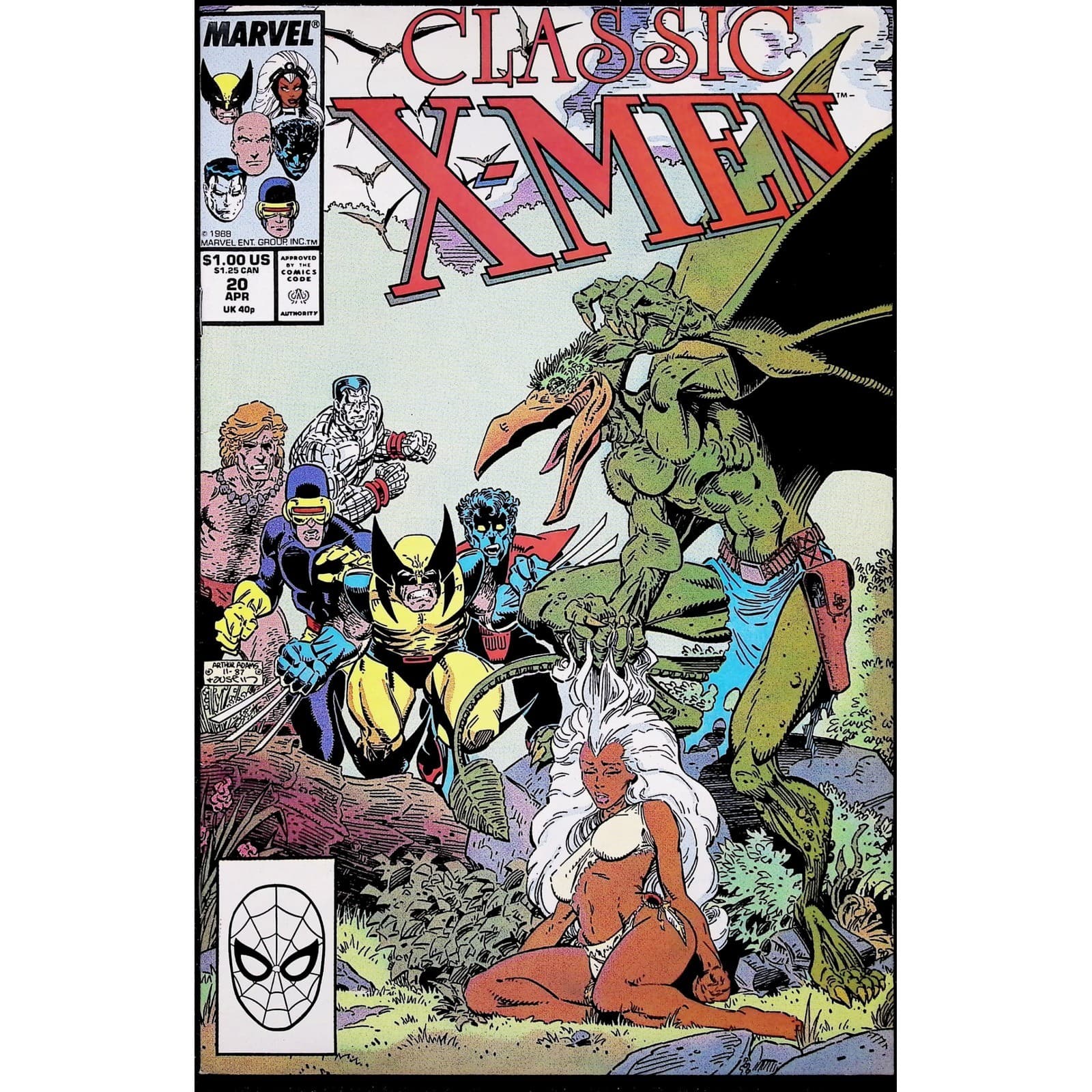 Marvel 3x Comic Lot Classic X-Men #20 21 26 Copper Age #Marvel - Thumbnail 2