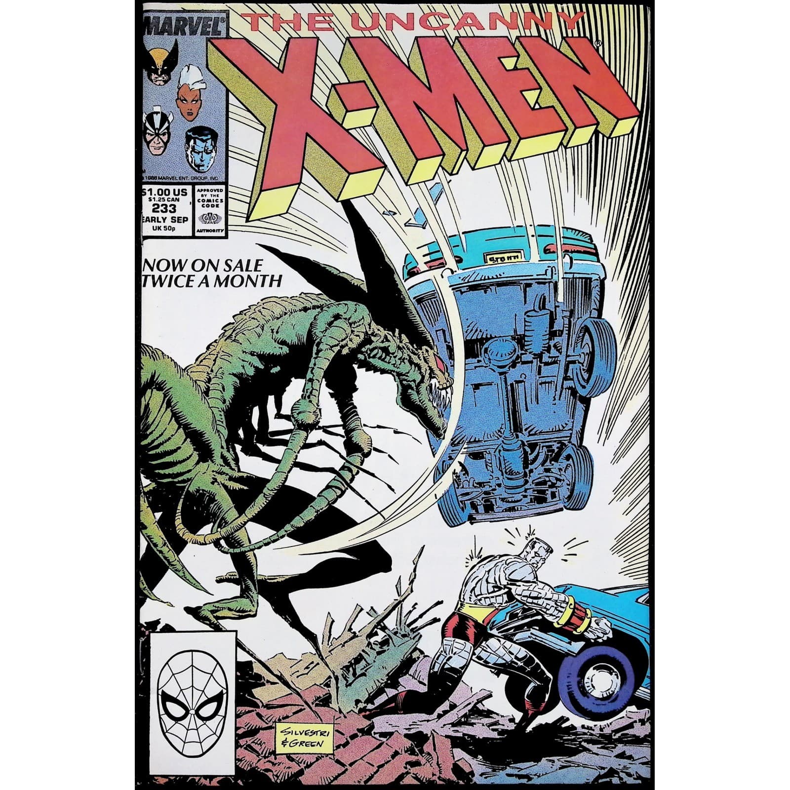 Marvel 4x Comic Lot Uncanny X-Men #231-234 Brood Marc Silvestri Copper Age - Thumbnail 4