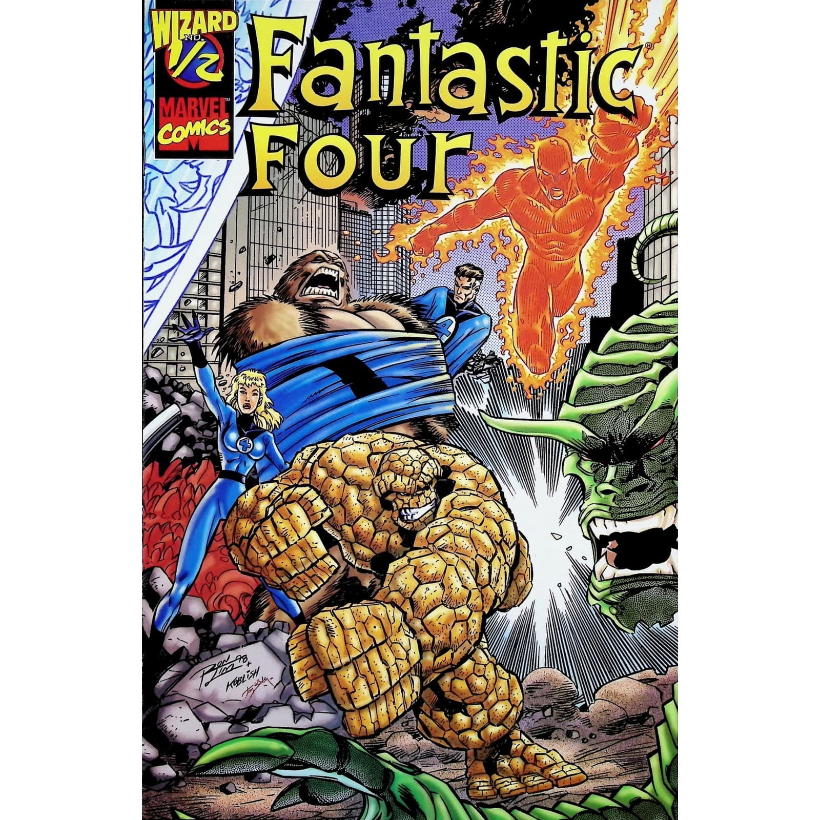 Spider-Man 1/2 Fantastic Four 1/2 Marvel Knights Sketchbook Wizard Marvel 3x Lot - Thumbnail 4
