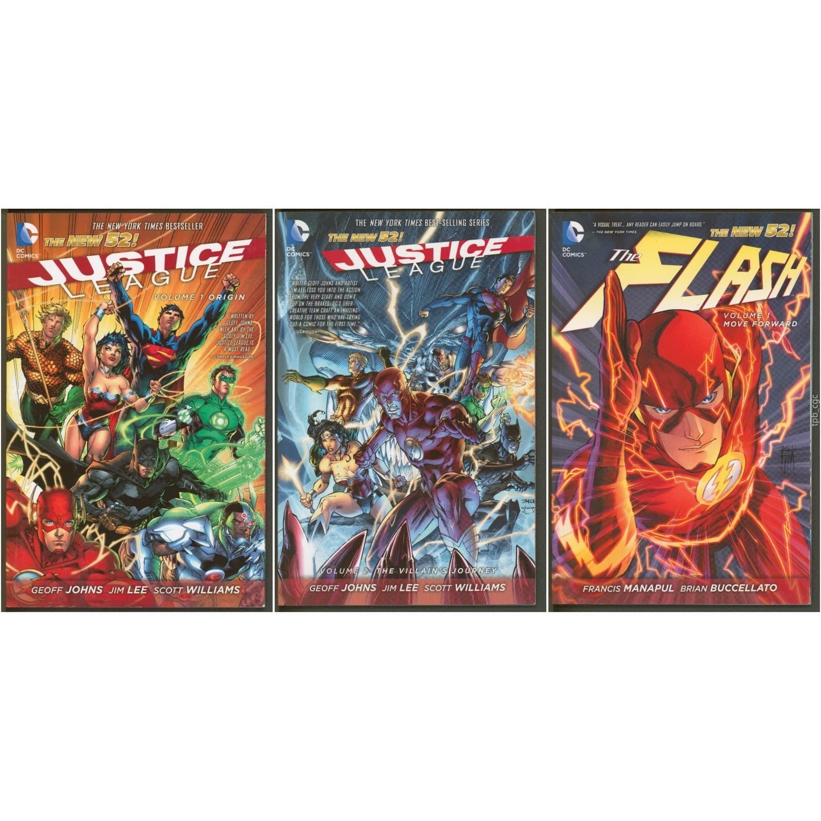 Justice League Vol 1 2 Flash Vol 1 New 52 DC Comics Graphic Novels TPB Set