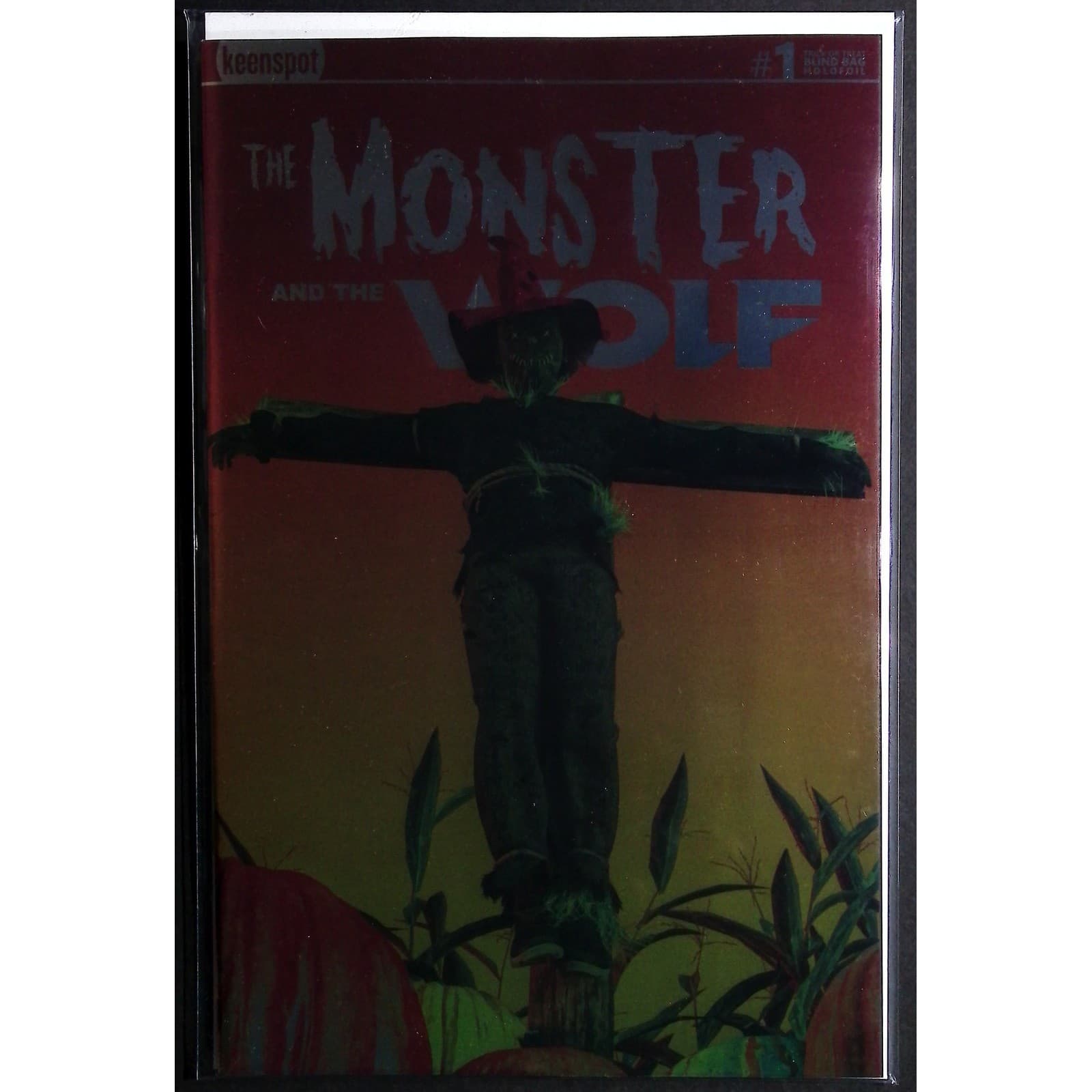 Monster and The Wolf #1 Comic Book KeenSpot Horror Scarecrow Foil Variant A38 - Thumbnail 3
