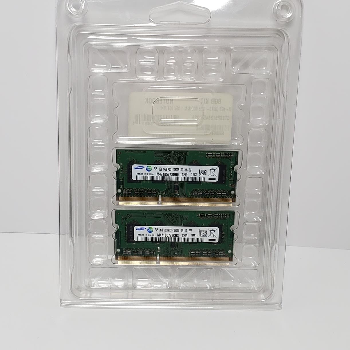 Samsung 4GB (2x2GB) DDR3 PC3-10600S Laptop RAM SO-DIMM Memory Lot M471B5773DH0 - Thumbnail 2