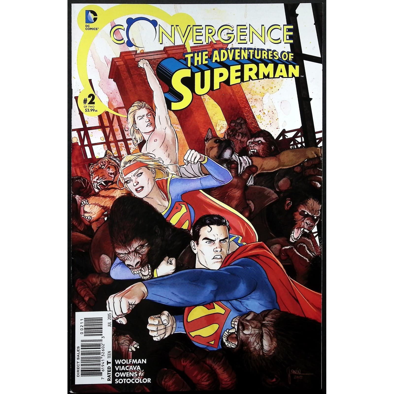 DC Comics Convergence The Adventures of Superman 1 2 Set Comic Books VF+ - Thumbnail 4
