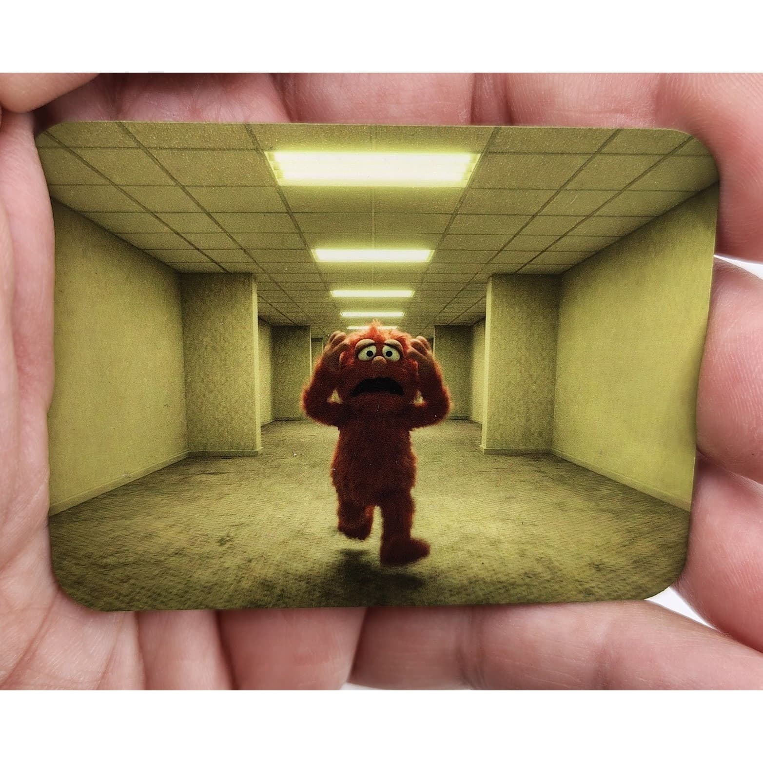 Handmade Magnet Set Satire Muppets in the Backrooms Liminal Space # Weirdcore - Thumbnail 4