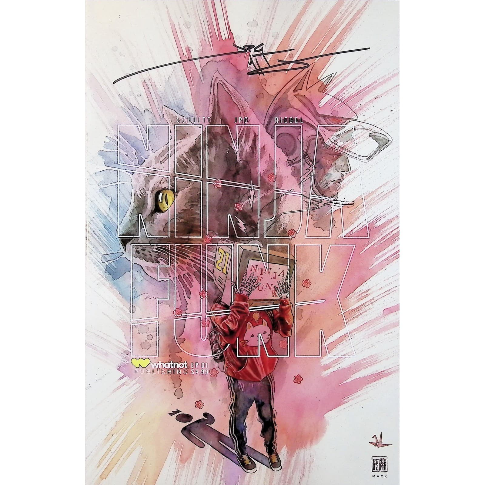 Ninja Funk #1 Signed JPG David Mack Party Variant Covers Vol 1 TPB Set Whatnot - Thumbnail 2