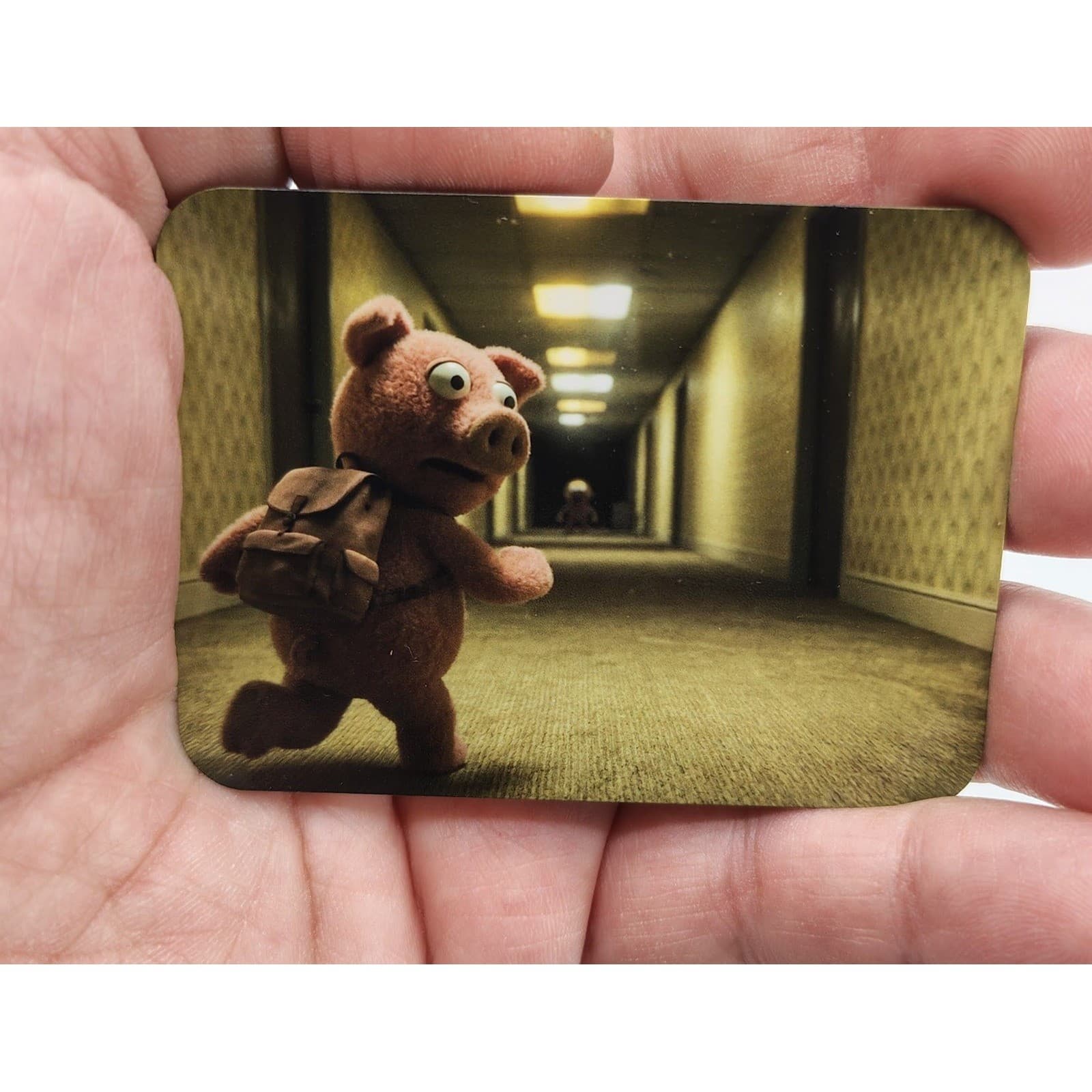 Handmade Magnet Set Satire Muppets in the Backrooms Liminal Space # Weirdcore - Thumbnail 5