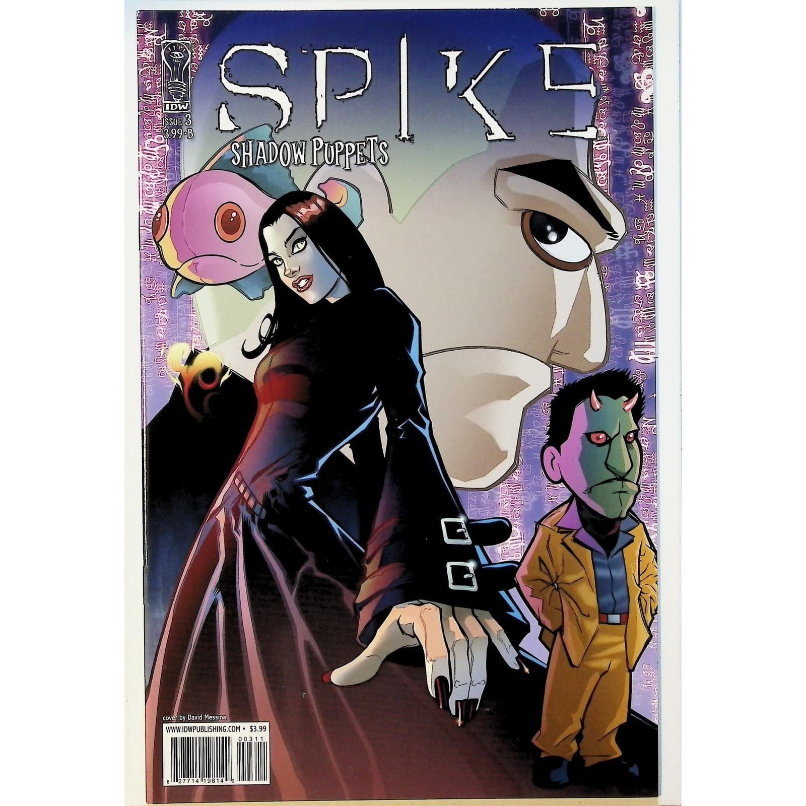 Spike: Shadow Puppets #3 Lot (2007) IDW All 3 Covers Urru Messina RI Set - Thumbnail 3