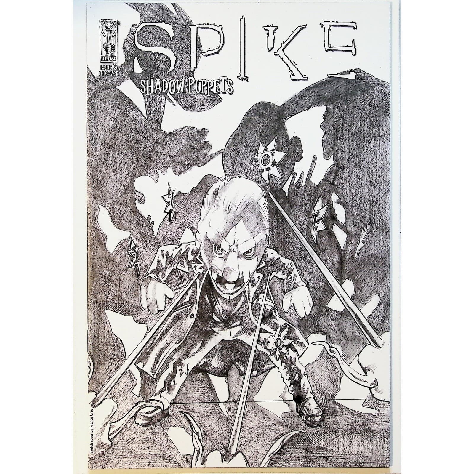 Spike: Shadow Puppets #3 Lot (2007) IDW All 3 Covers Urru Messina RI Set - Thumbnail 2