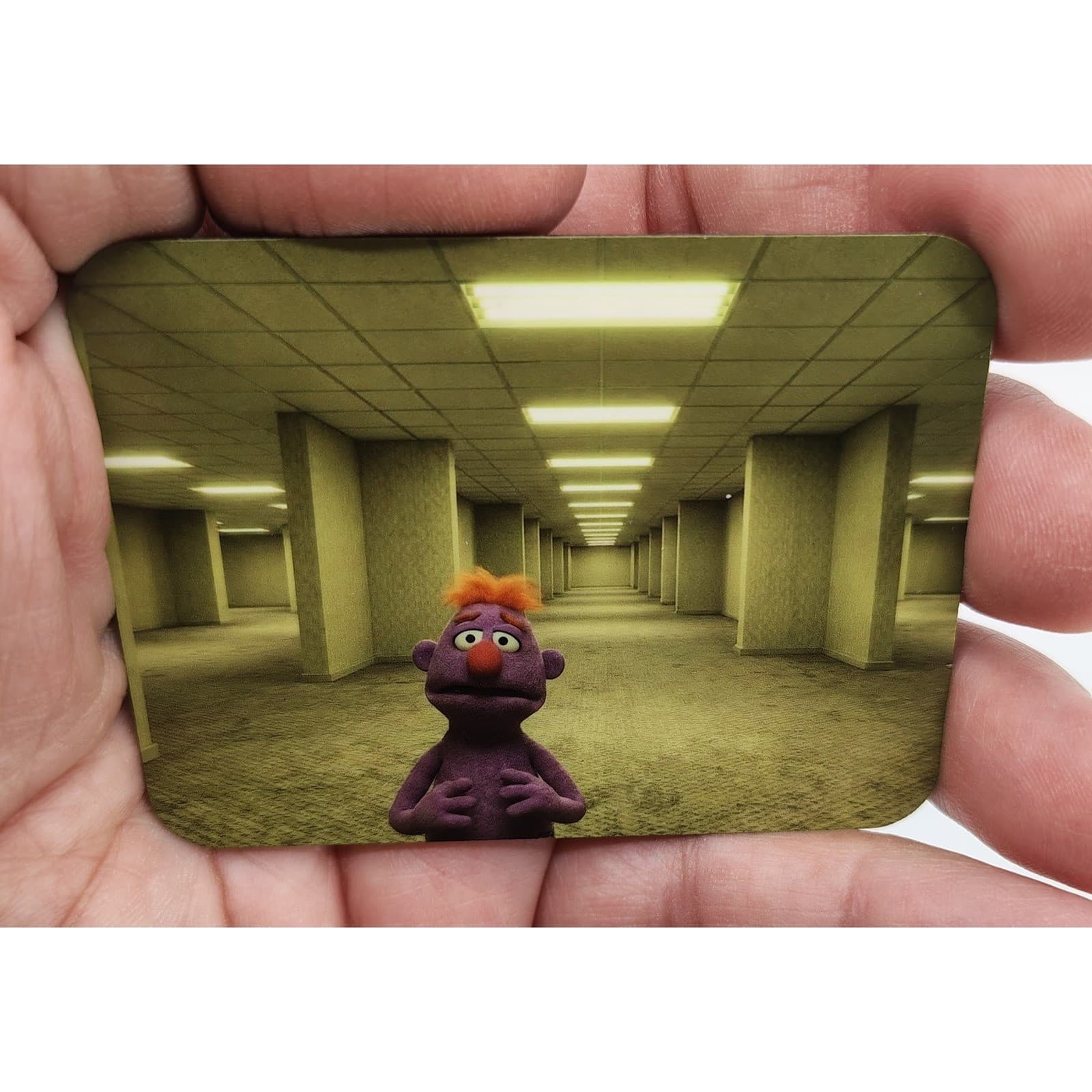 Handmade Magnet Set Satire Muppets in the Backrooms Liminal Space # Weirdcore - Thumbnail 3