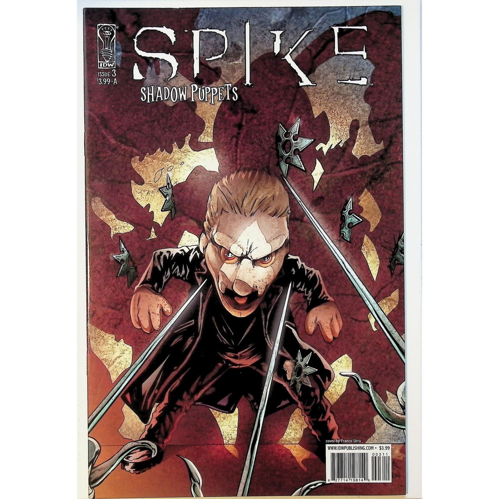 Spike: Shadow Puppets #3 Lot (2007) IDW All 3 Covers Urru Messina RI Set - Thumbnail 4