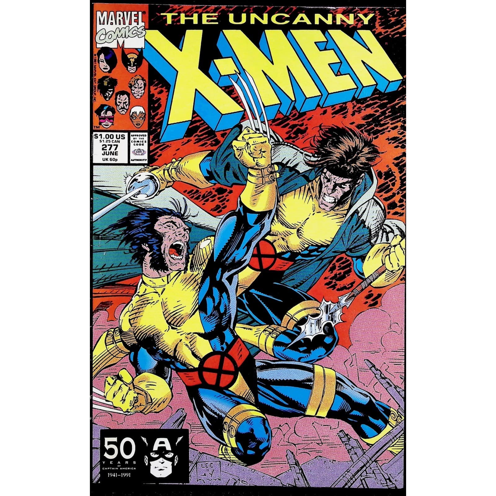 Uncanny X-Men #277-280 Marvel 1991 Muir Island Saga Shadow King Colossus VF+ Lot - Thumbnail 2