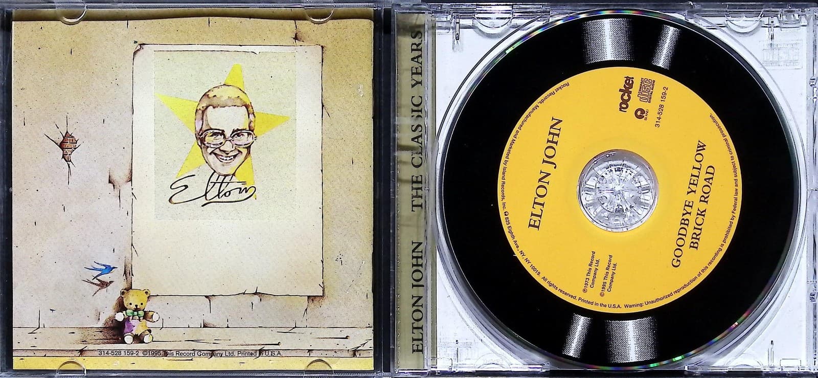 Vintage Elton John CD Goodbye Yellow Brick Road The Classic Years Remastered - Thumbnail 3