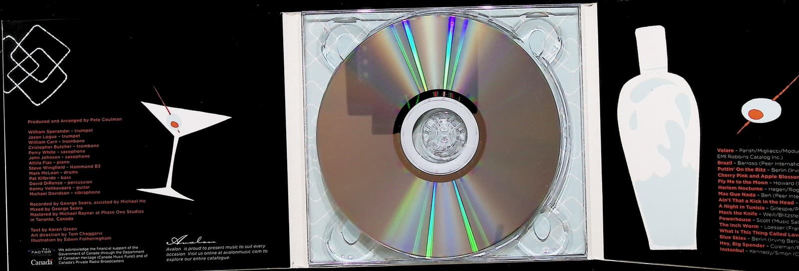 Pete Coulman CD Puttin' On The Ritz Jazz Lounge Big Band Album Avalon 2011 Black - Thumbnail 2