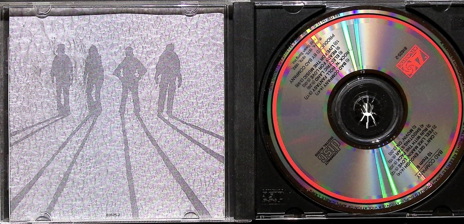 Vintage Bad Company CD 10 From 6 Hits Compilation Rock 1985 Atlantic 81625-2 - Thumbnail 3