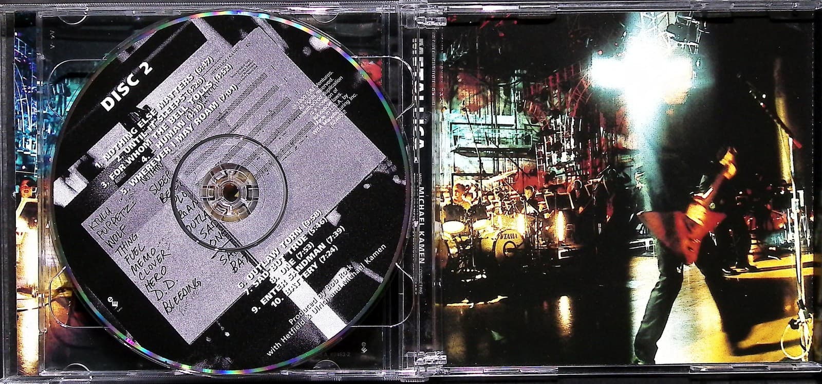 Vintage Metallica S&M Live 2 CD Album Michael Kamen SF Symphony 1999 Elektra - Thumbnail 4