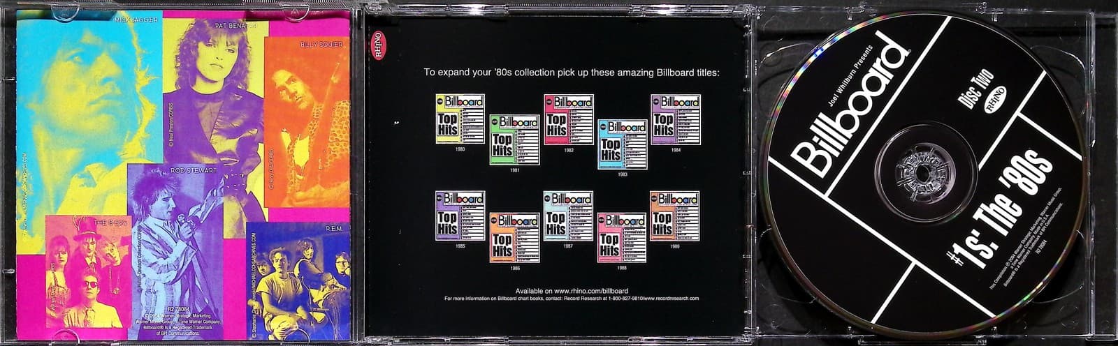 Various Artists 2 CD Billboard #1s: The '80s Pop Rock Compilation 2004 Rhino - Thumbnail 5