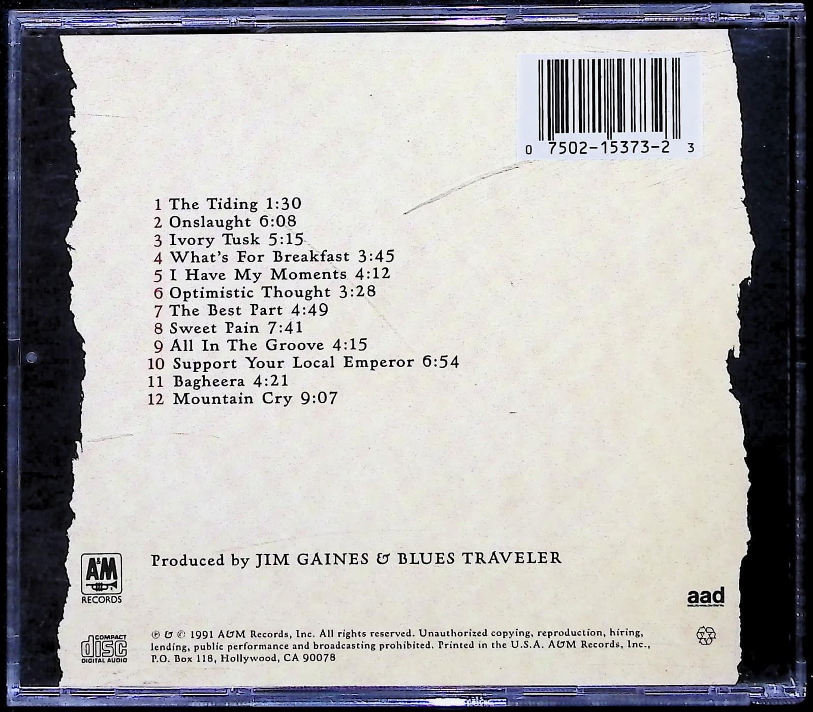 Vintage Blues Traveler CD Travelers & Thieves Album Rock AFM Records Multicolor - Thumbnail 4