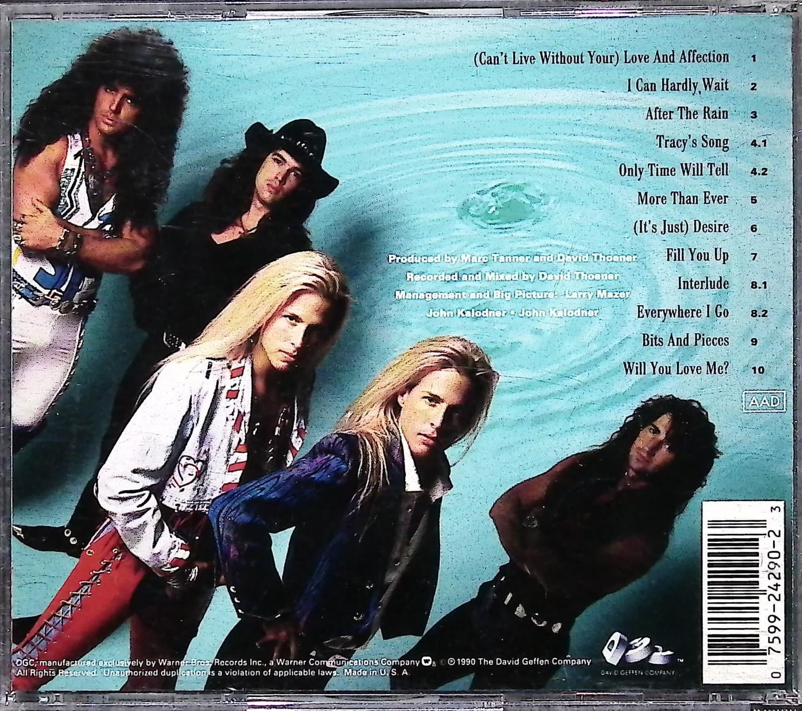 Vintage Nelson CD After The Rain 1990 DGC Geffen Hard Rock Hair Metal Album - Thumbnail 2
