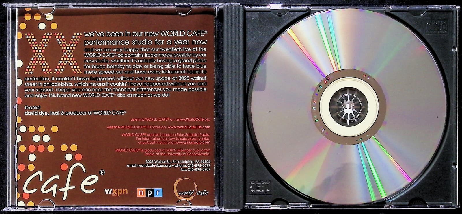 Vintage 2005 Various Artists CD XX Live At The World Cafe V Twenty Rock Brown - Thumbnail 2