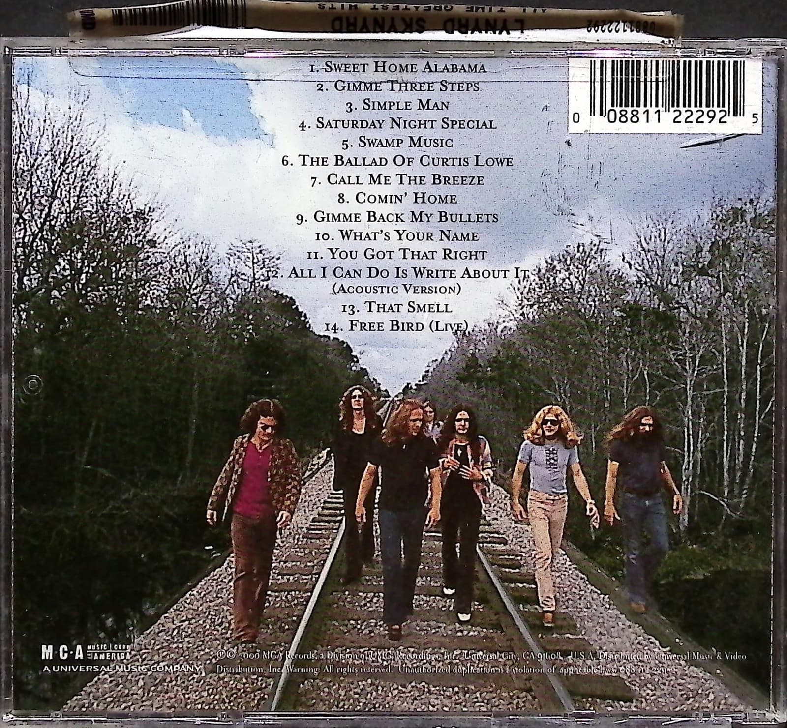 Vintage Lynyrd Skynyrd CD All Time Greatest Hits Southern Rock Album MCA 2000 - Thumbnail 2