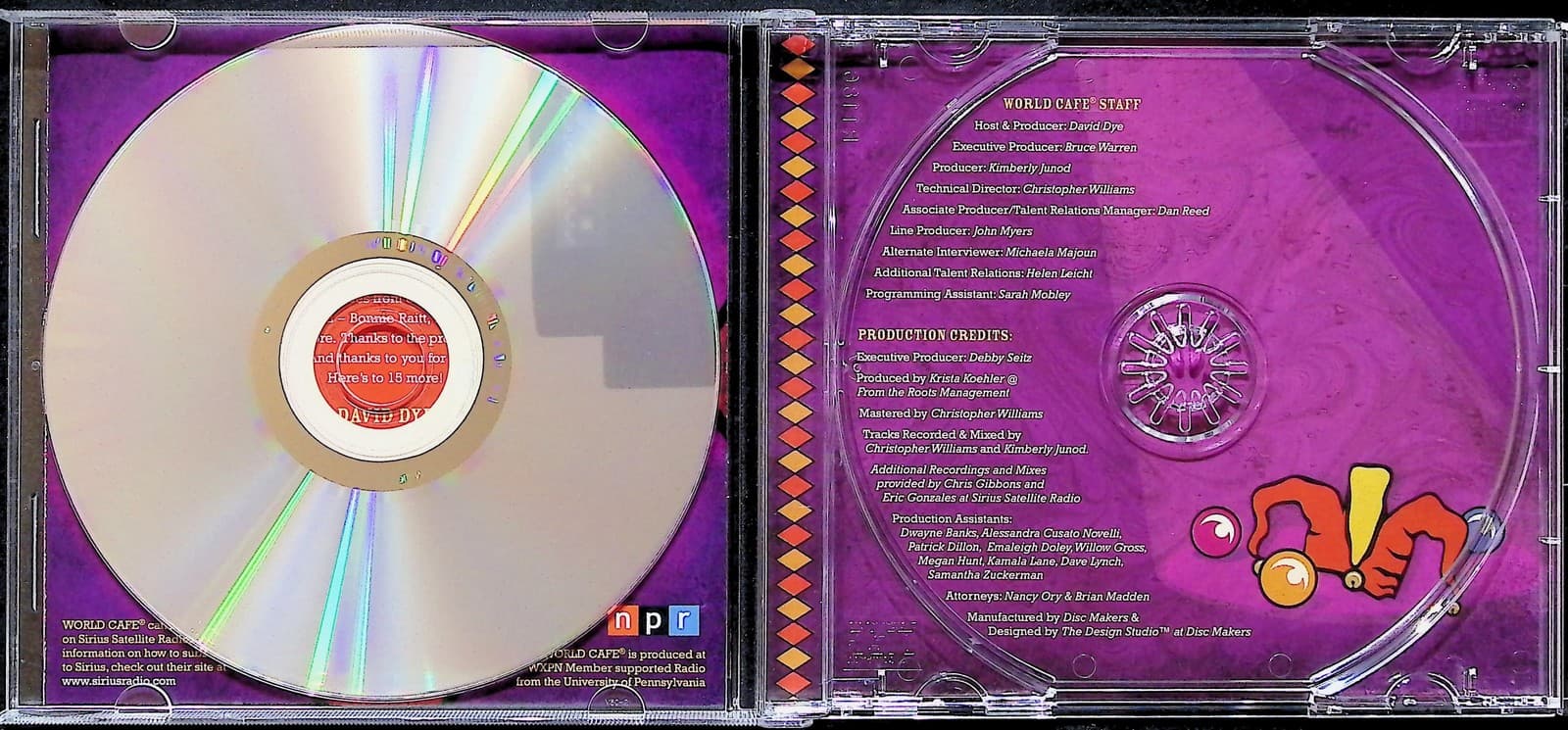 Various Artists CD Live At The World Cafe Vol 22 Catch 22 2006 Album Rock Purple - Thumbnail 2