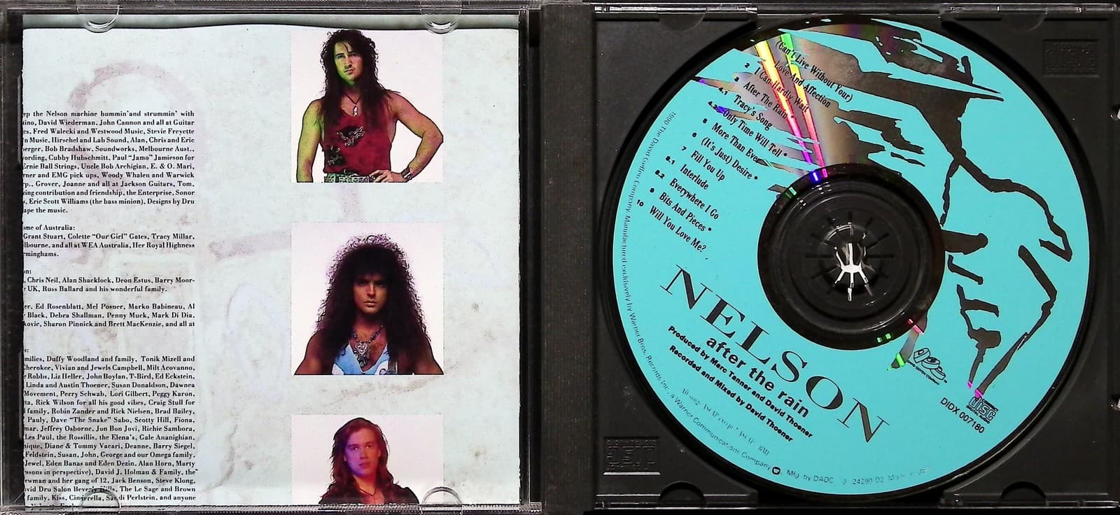 Vintage Nelson CD After The Rain 1990 DGC Geffen Hard Rock Hair Metal Album - Thumbnail 3