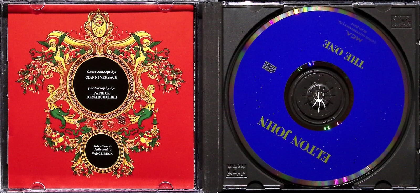 Elton John CD The One Album 1992 MCA Rock Pop Music Versace Art Chris Thomas - Thumbnail 3