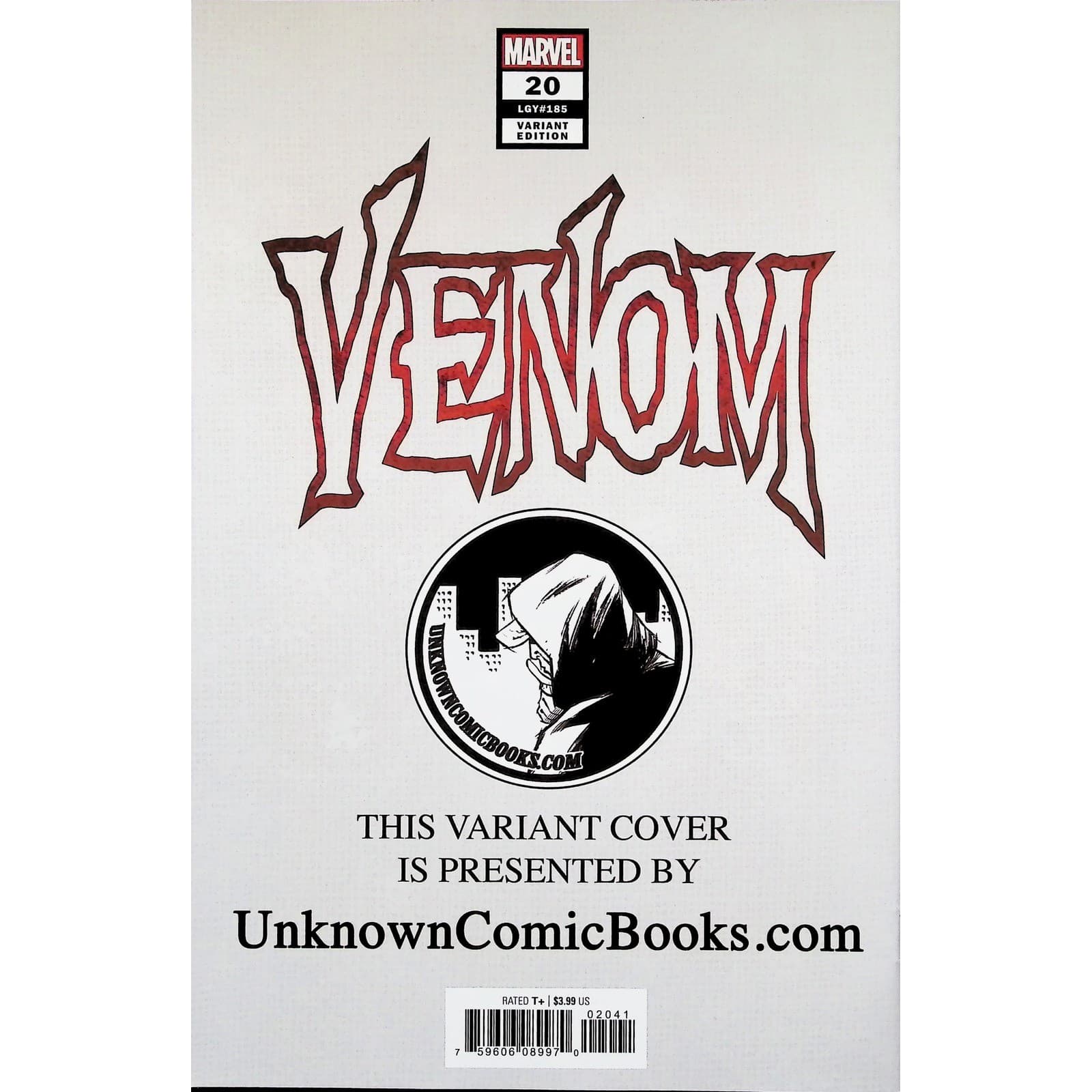 Venom #20 Marvel Unknown Comics Tony Daniel Variant Carnage Absolute Carnage - Thumbnail 2