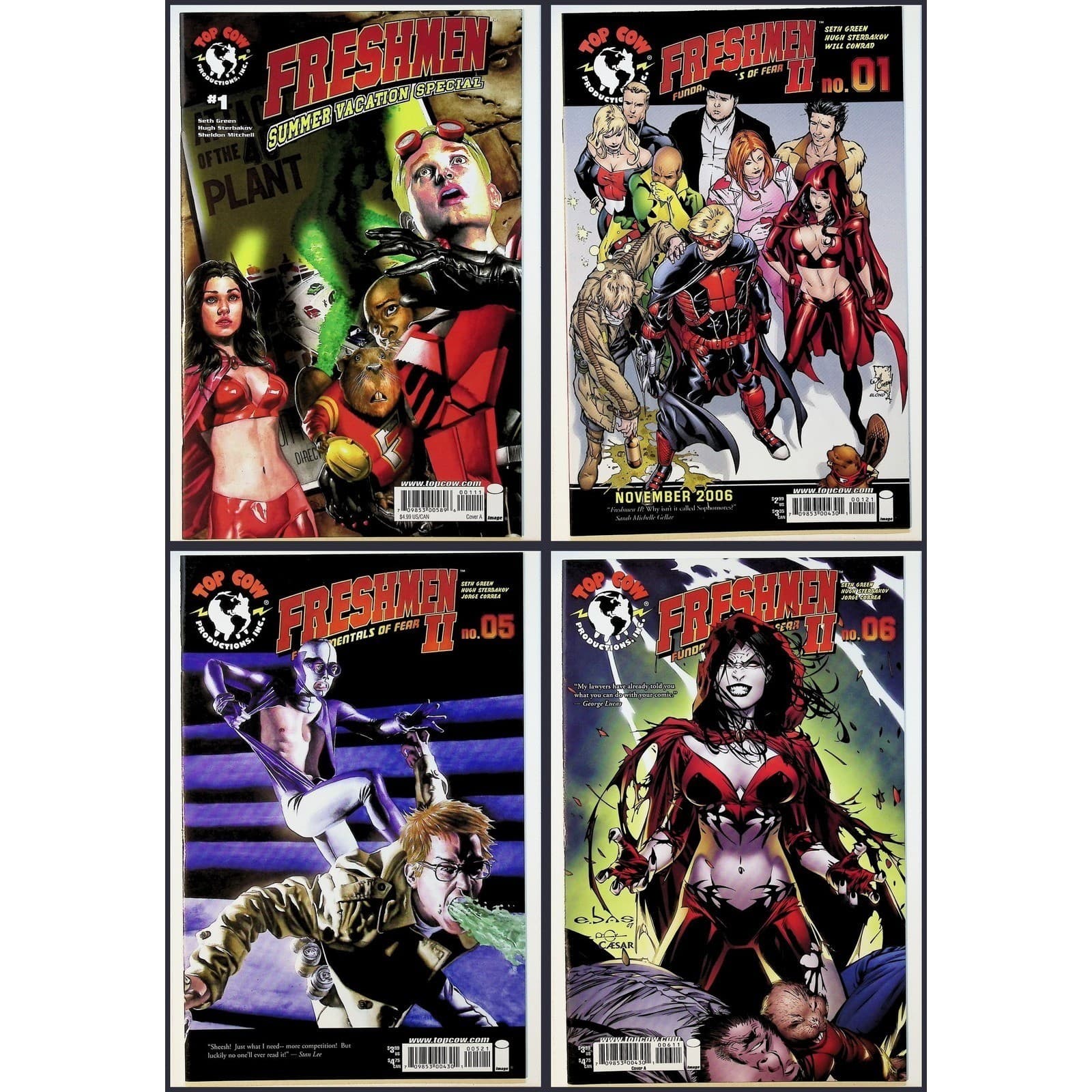 Freshmen Comic Lot (11) Top Cow Seth Green Fundamentals I & II + Special - Thumbnail 2