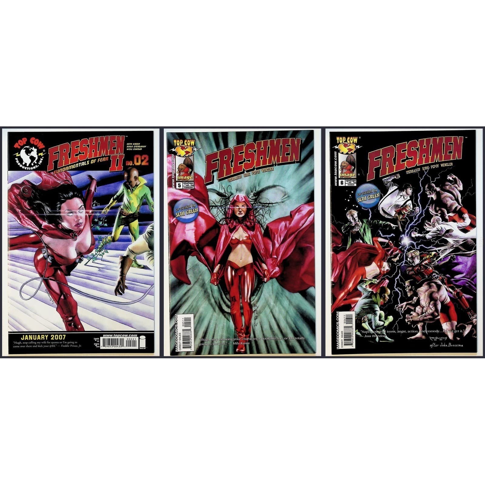 Freshmen Comic Lot (11) Top Cow Seth Green Fundamentals I & II + Special - Thumbnail 3
