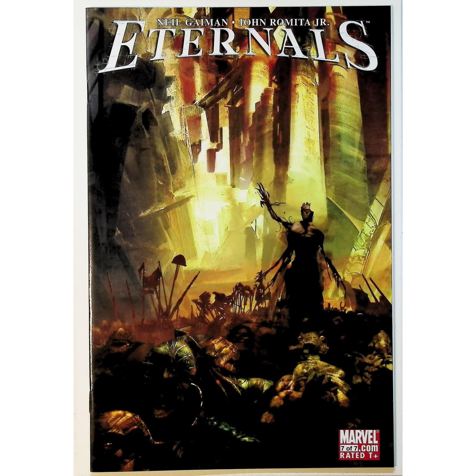 Eternals #1-7 Neil Gaiman John Romita Jr Marvel Comics Complete Set 2006 Sci-Fi - Thumbnail 8
