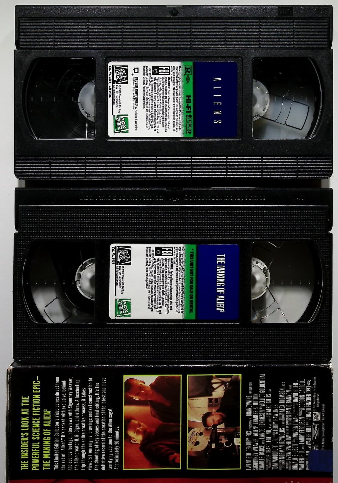 Vintage Aliens VHS + The Making of Alien 3 VHS Lot NTSC Documentary 1986 1992 - Thumbnail 3