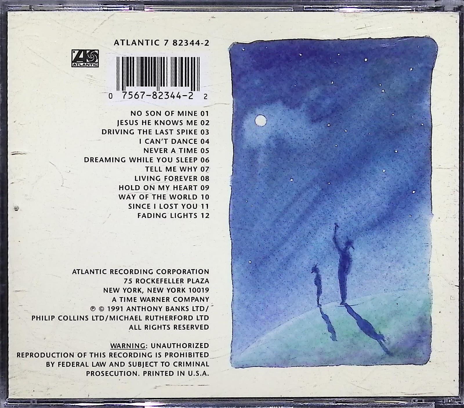 Genesis CD We Can't Dance Album Rock Pop Atlantic 7 82344-2 1991 Phil Collins - Thumbnail 2