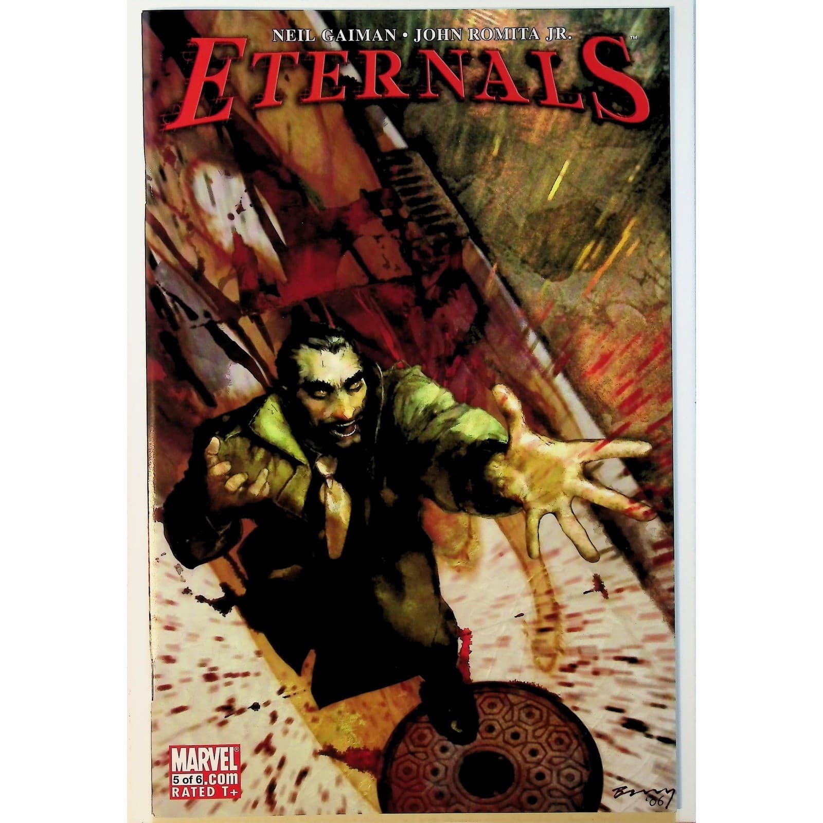 Eternals #1-7 Neil Gaiman John Romita Jr Marvel Comics Complete Set 2006 Sci-Fi - Thumbnail 6