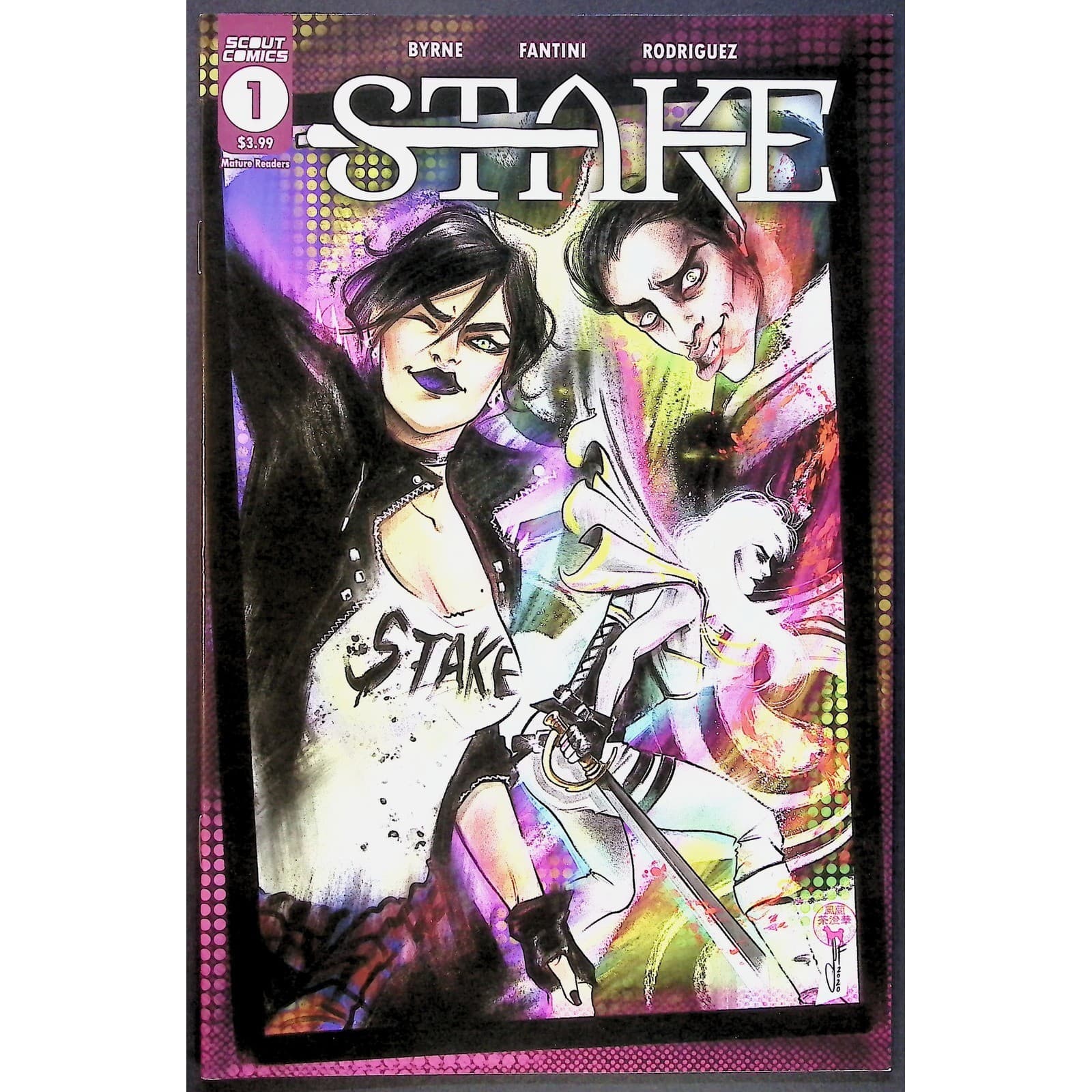 Stake Comic Book 5x Lot Issues 1 - 5 Scout Comics Byrne Fantini Rodriguez - Thumbnail 2