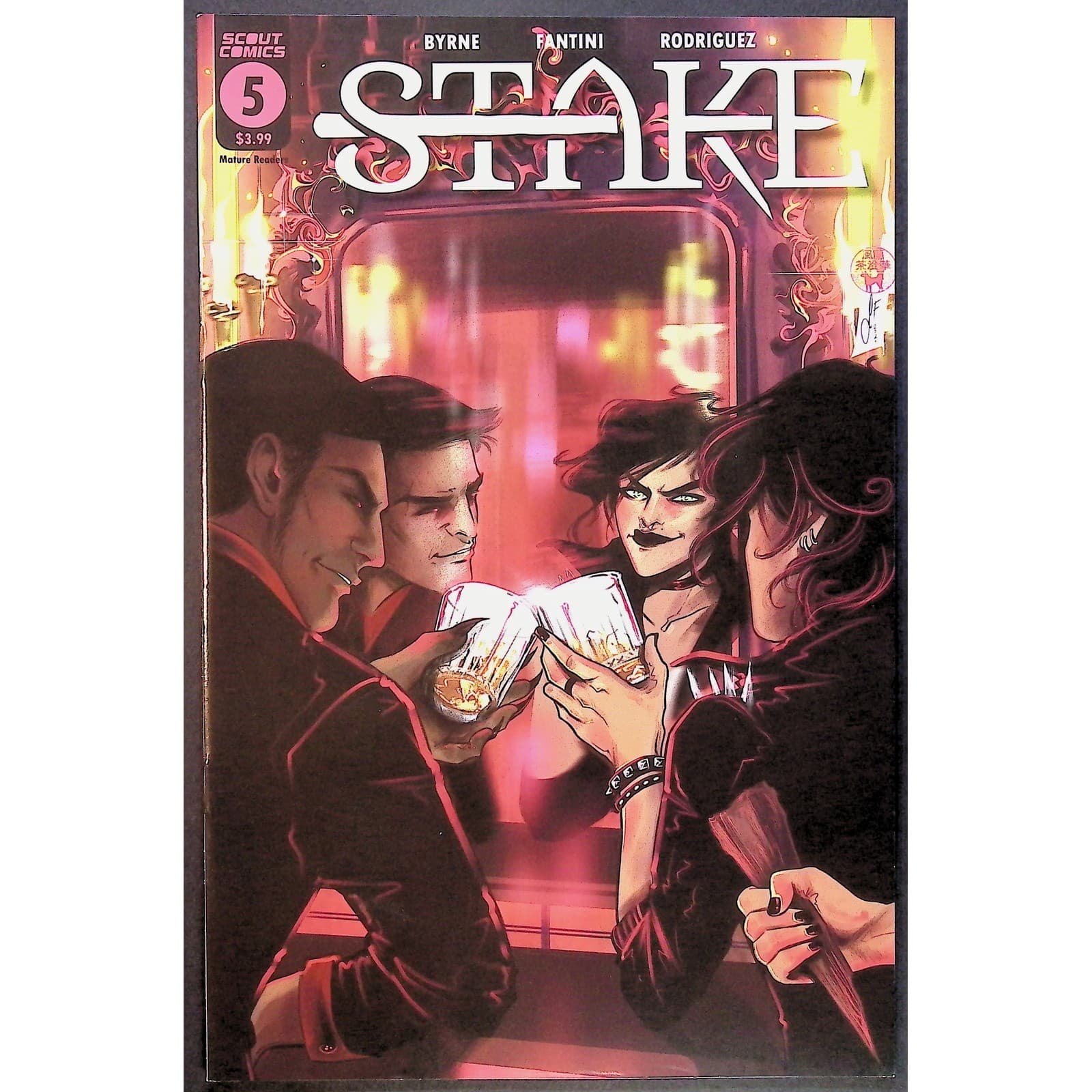 Stake Comic Book 5x Lot Issues 1 - 5 Scout Comics Byrne Fantini Rodriguez - Thumbnail 6