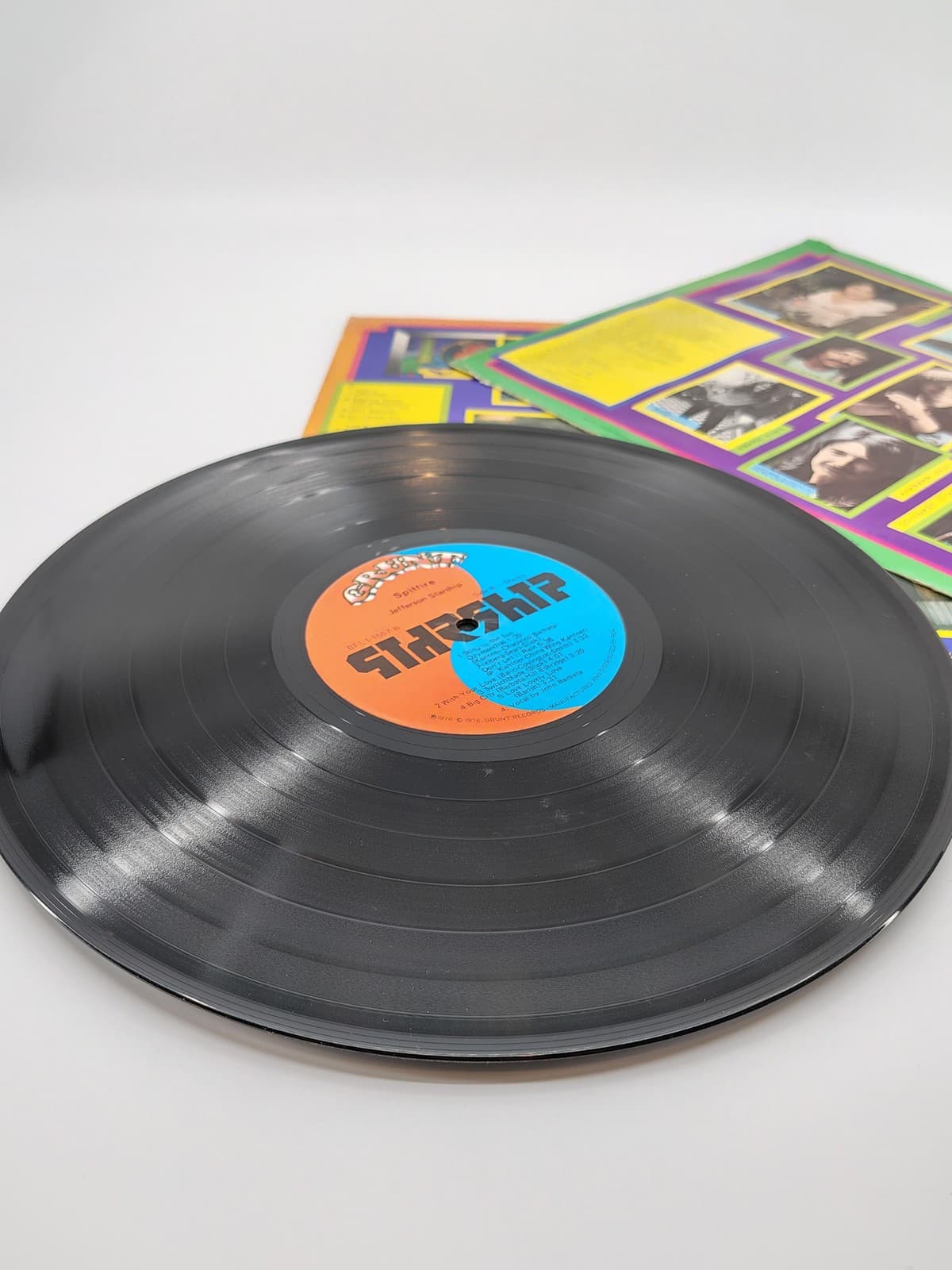 Jefferson Starship Vinyl LP Spitfire 1976 Grunt Records Rock Black Vinyl Album - Thumbnail 4
