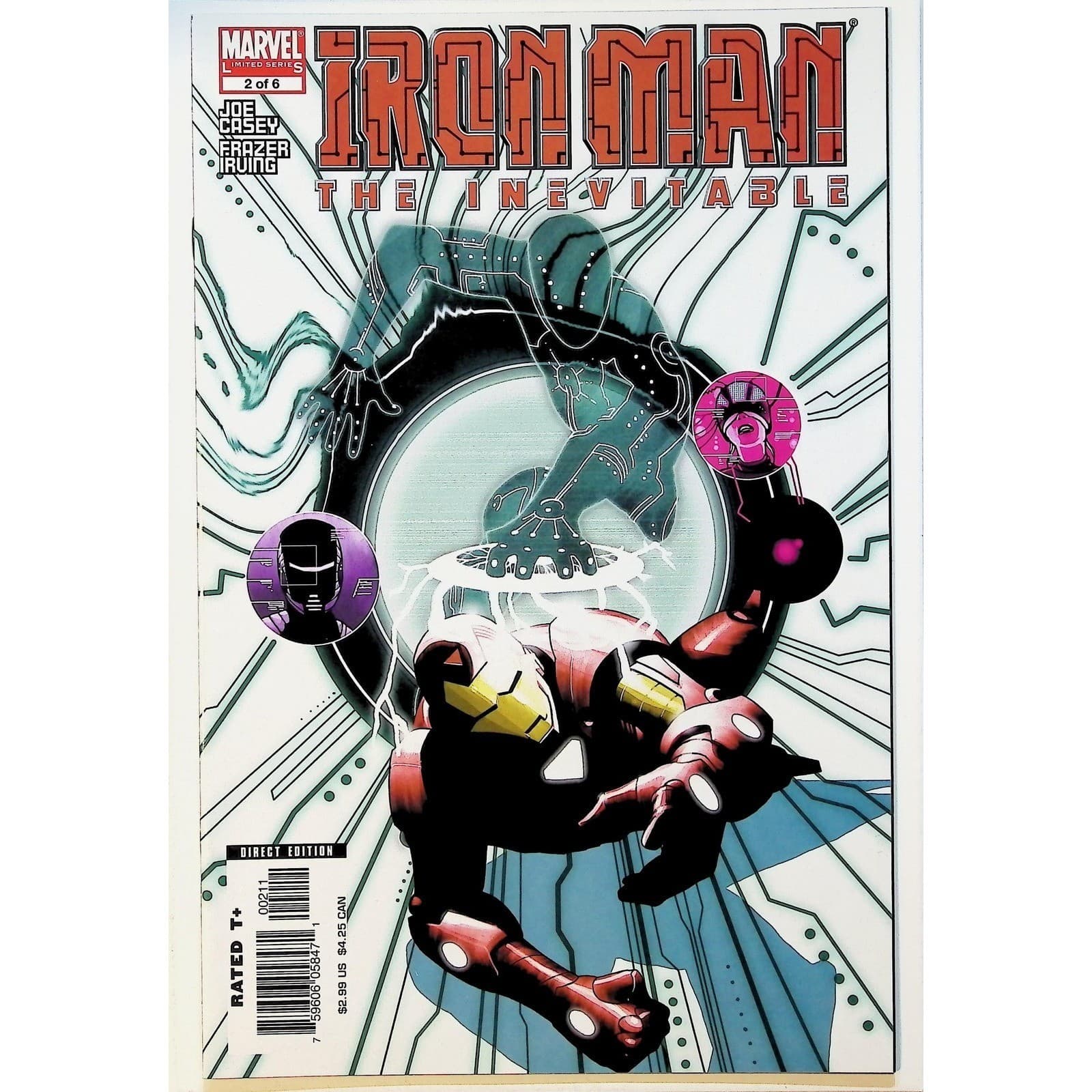 Iron Man The Inevitable #1-6 Complete Limited Series Joe Casey Frazer Irving - Thumbnail 3