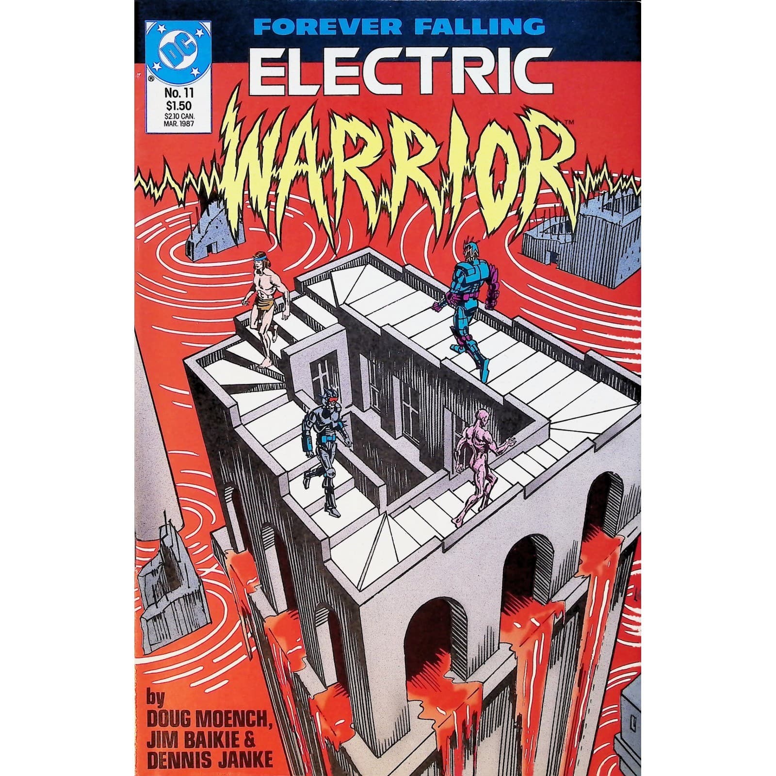 Electric Warrior #7-17 DC 1986 Doug Moench Jim Baikie Sci-Fi 11x Comic Lot - Thumbnail 3