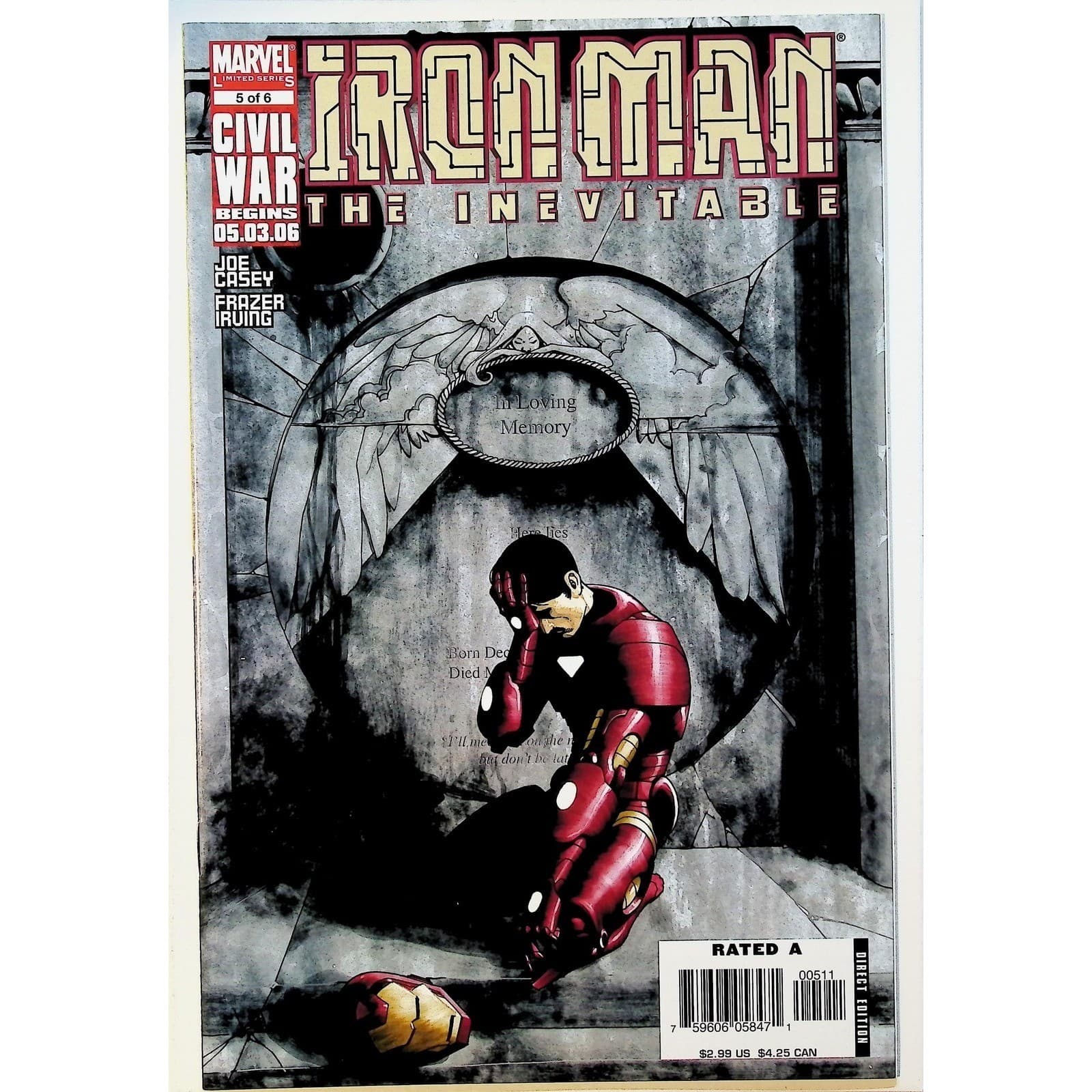 Iron Man The Inevitable #1-6 Complete Limited Series Joe Casey Frazer Irving - Thumbnail 6