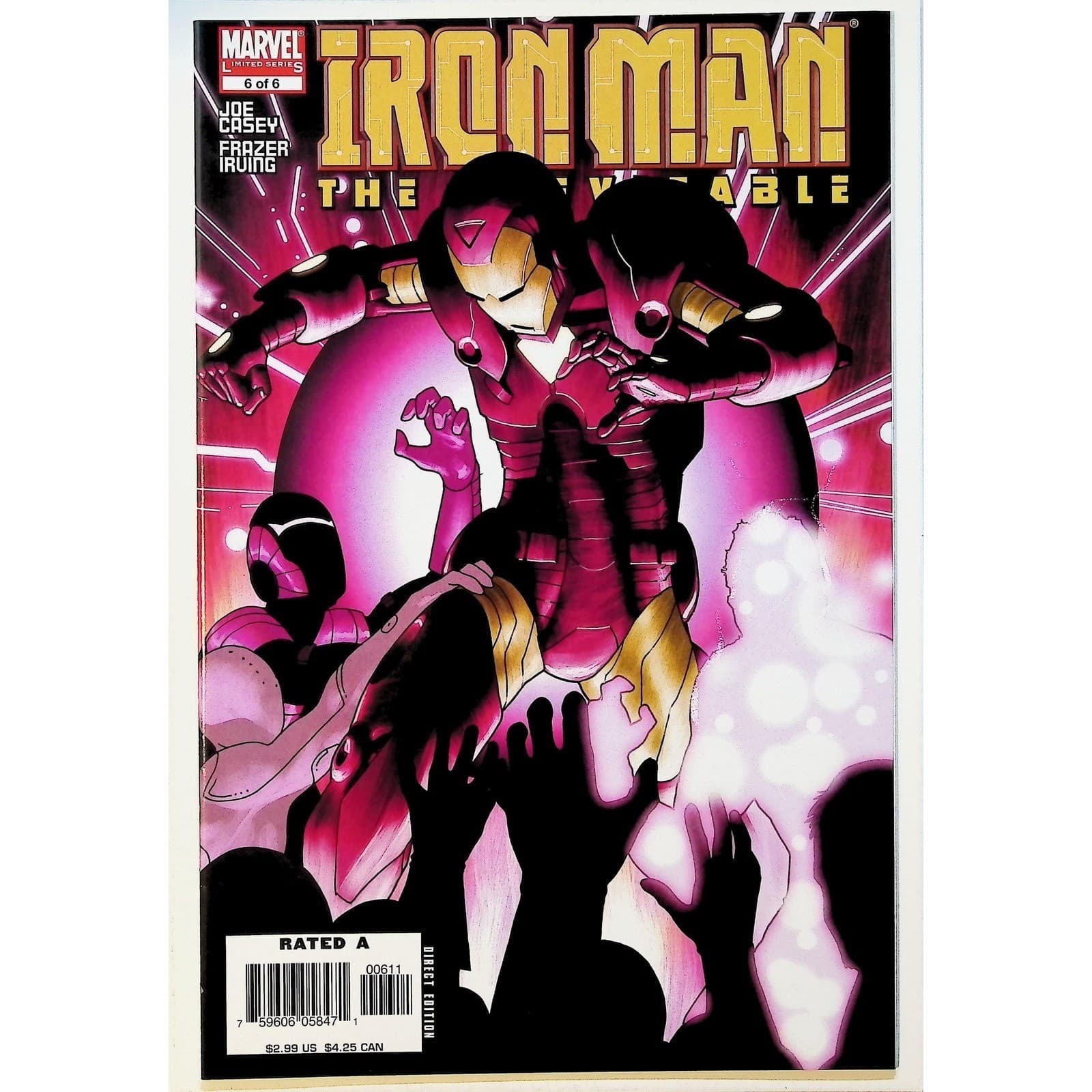 Iron Man The Inevitable #1-6 Complete Limited Series Joe Casey Frazer Irving - Thumbnail 7