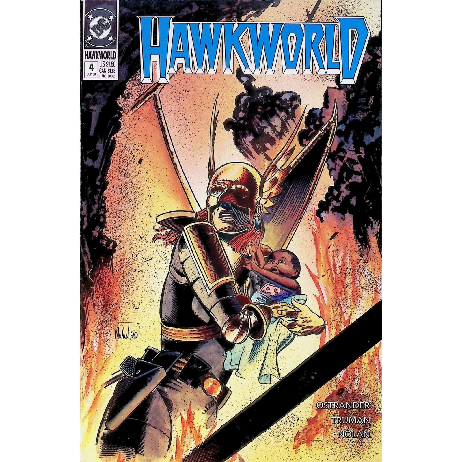 Hawkworld 10x Comic Lot #3 4 6 11 17 19 21 22 24 25 DC 1990 Ostrander Nolan - Thumbnail 3