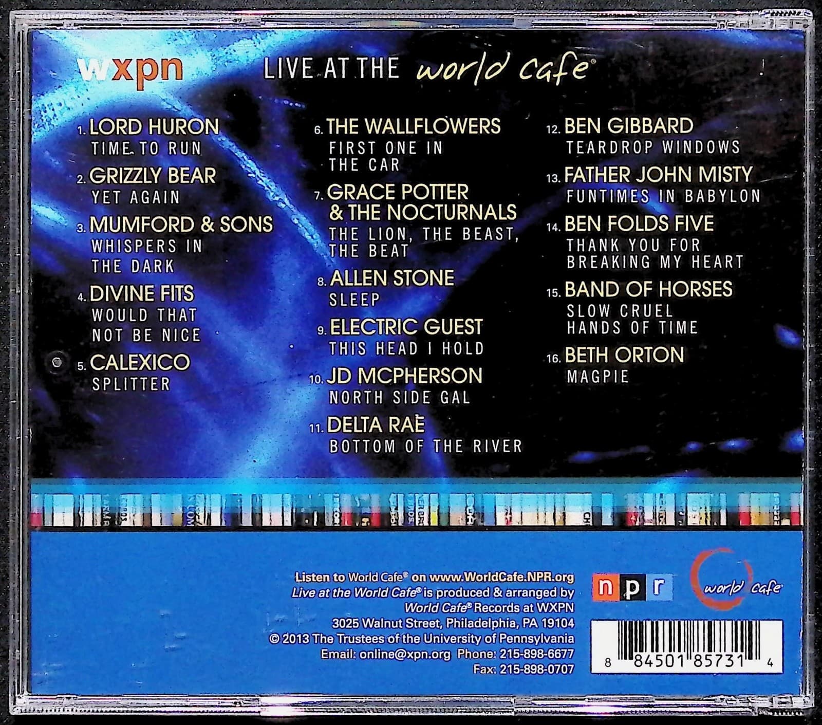 Various Artists CD Live At The World Cafe Vol 35 2013 Album Rock Indie Blue - Thumbnail 4