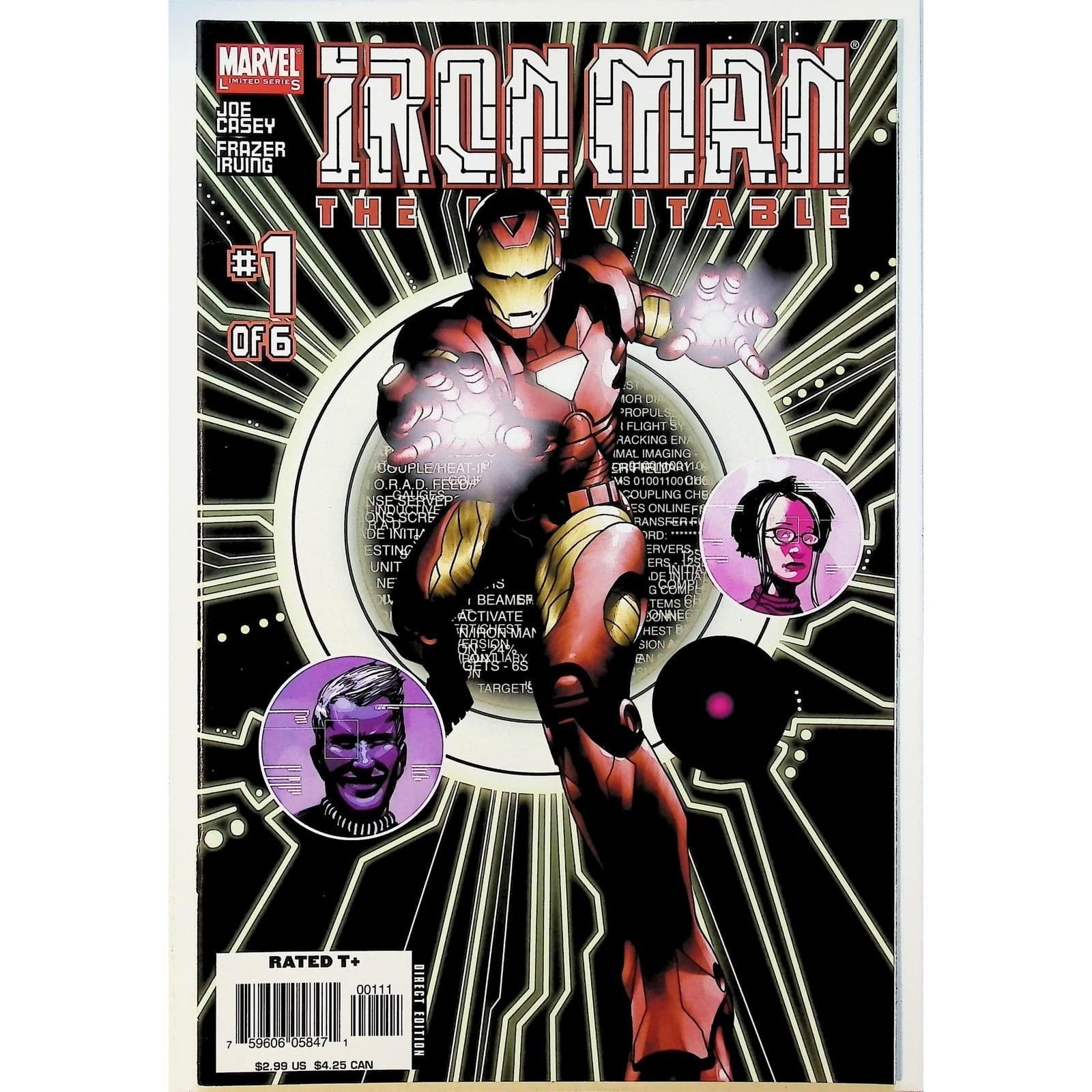 Iron Man The Inevitable #1-6 Complete Limited Series Joe Casey Frazer Irving - Thumbnail 2