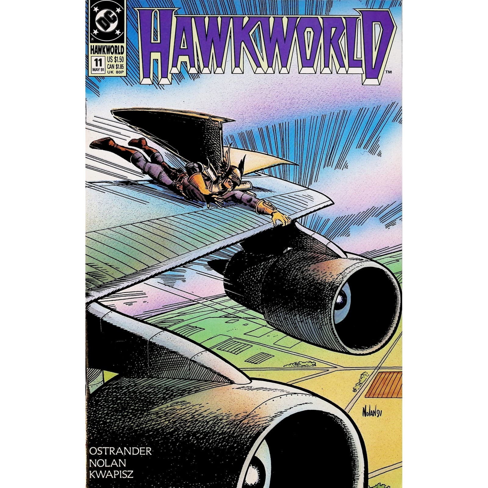 Hawkworld 10x Comic Lot #3 4 6 11 17 19 21 22 24 25 DC 1990 Ostrander Nolan - Thumbnail 5