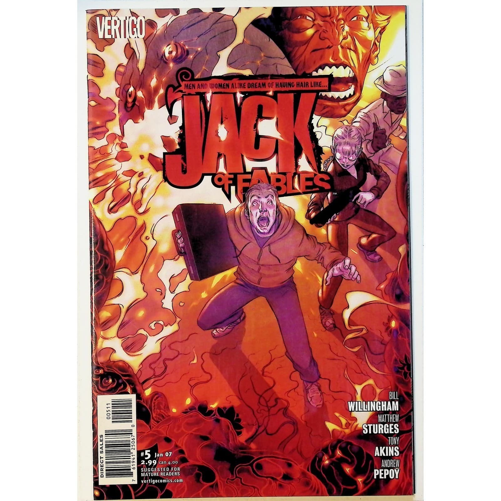 Jack of Fables #1 2 3 4 5 8 9 DC Vertigo Fables Spinoff 7x Comic Lot NM - Thumbnail 5