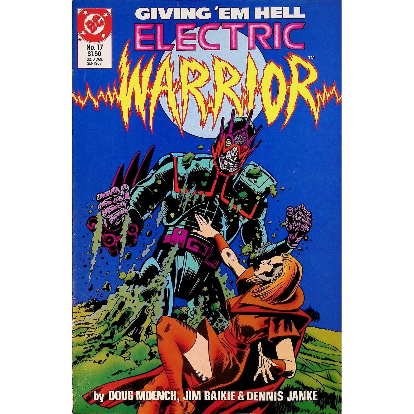 Electric Warrior #7-17 DC 1986 Doug Moench Jim Baikie Sci-Fi 11x Comic Lot - Thumbnail 2