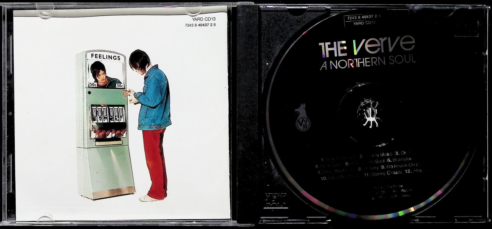Vintage 1995 The Verve CD A Northern Soul Album Indie Britpop Rock Din Black - Thumbnail 3