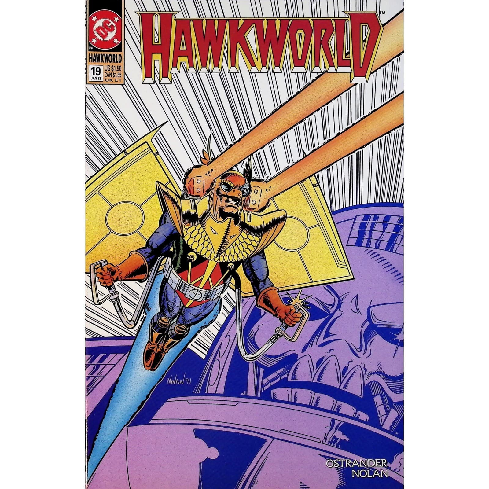 Hawkworld 10x Comic Lot #3 4 6 11 17 19 21 22 24 25 DC 1990 Ostrander Nolan - Thumbnail 7