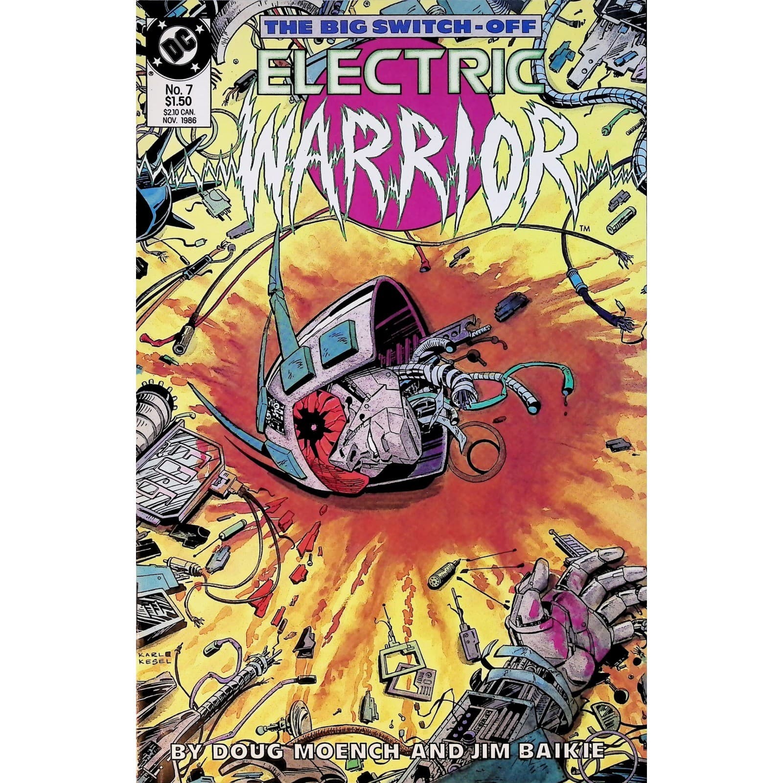 Electric Warrior #7-17 DC 1986 Doug Moench Jim Baikie Sci-Fi 11x Comic Lot - Thumbnail 11